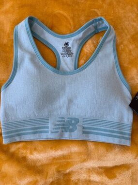 New Balance Sky Blue Racerback Sports Bra